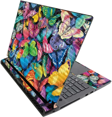 Miniatura 349 de MightySkins - Skin brillante con purpurina para Alienware M17 R3 (2020) y M17 R4 (2021) - Diversión de los años 90 Acabado duradero con purpurina