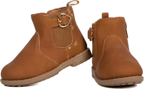 Miniatura 6 de Botas de piel de vestir para niñas, botines cortos de moda para invierno, otoño, zapatos clásicos con cremallera lateral