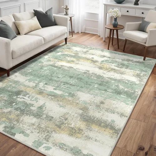 Miniatura 60 de GENIMO Alfombra antideslizante de 2 x 6 pies, lavable para pasillos de cocina, alfombras de cocina modernas abstractas, alfombra ligera de pelo bajo