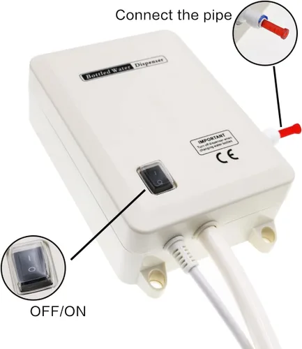 Miniatura 3 de Sistema de bomba de agua potable embotellada de doble tubo, potencia 25W, bomba de agua eléctrica de dispensación de agua embotellada de 2L