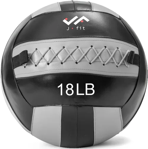 Miniatura 12 de JFit Wall Ball – Premium Soft Weighted Exercise Ball for Strength, Conditioning, Gym & Home Workouts, 4-30 LB