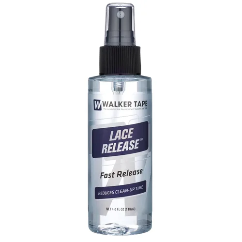 Walker Tape Spray de liberación de encaje, solución de alcohol de 4 onzas líquidas para sistemas de malla, levantador adhesivo seguro para la piel
