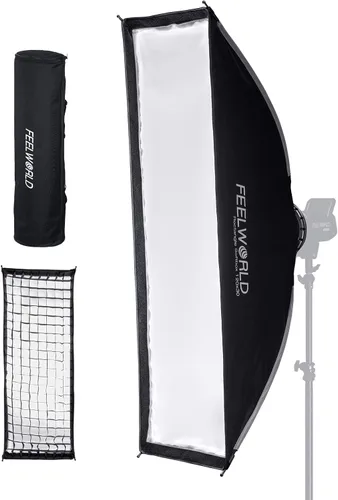 Miniatura 10 de FEELWORLD FSR90 - Caja de luz rectangular de 23.6 x 35.4 in para FEELWORLD FL125D FL125B FL225D FL225B y otros Bowens Mount Video Studio Light