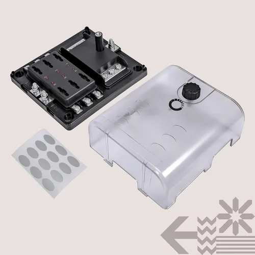 Miniatura 8 de True Mods Caja de fusibles de 6 vías con bus negativo de tierra para automoción [entradas positivas duales] [12V - 32V CC] [180 amperios]