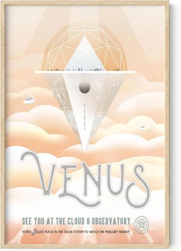 Miniatura 57 de HAUS AND HUES Póster espacial vintage – Visiones del futuro arte de la NASA, impresiones JPL, sin marco, 12 x 16 pulgadas Pso