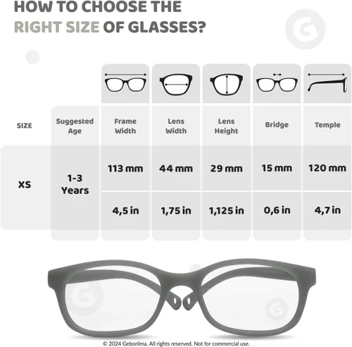 Miniatura 18 de Lentes de marco flexible para niños pequeños, lentes irrompibles para niños de 1 a 3 años, lentes graduados flexibles, marcos de anteojos para niños