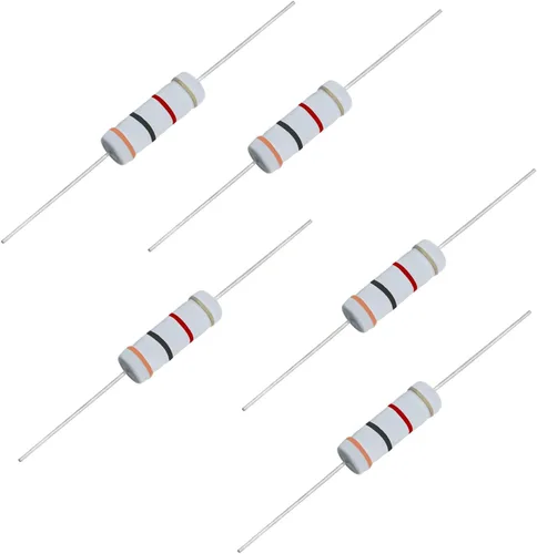 Miniatura 25 de Resistencia de película de óxido metálico de 1K Ohm, ± 5% de tolerancia de alta precisión de 5 vatios para circuito electrónico, resistencia