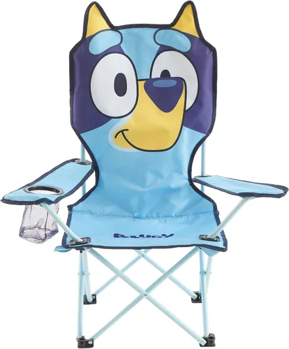 Miniatura 10 de Cocomelon Silla de campamento plegable para niños con bolsa de transporte, silla portátil para interiores y exteriores, ligera y compacta, ideal