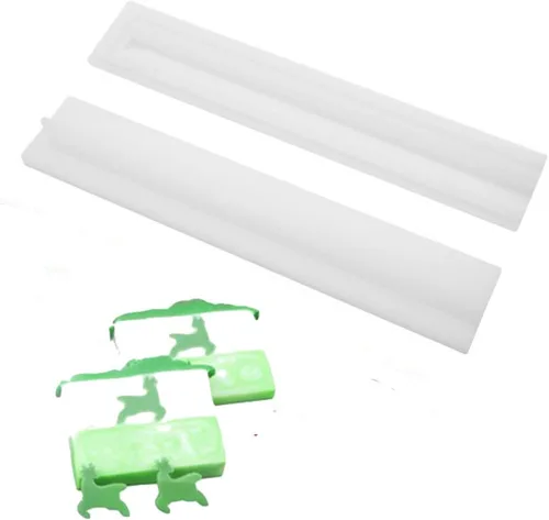 Molde de silicona para jabón de columna de tubo, molde de vela de elk navideño, suministros para hacer jabón, molde de silicona para jabón de TUKE