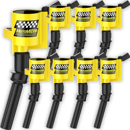 Juego de bobinas de encendido Ford de alto rendimiento – 8 unidades extra 15% de energía para F-150 F-250 F-350 4.6L 5.4L V8 DG508 DG457 DG472 DG491