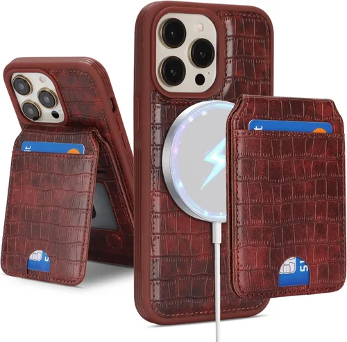 Miniatura 18 de Havaya Funda Cartera para iPhone 13 Pro Max e iPhone 12 Pro Max, Compatible con MagSafe 2 en 1, Desmontable Magnética con Portarjetas, Ranura