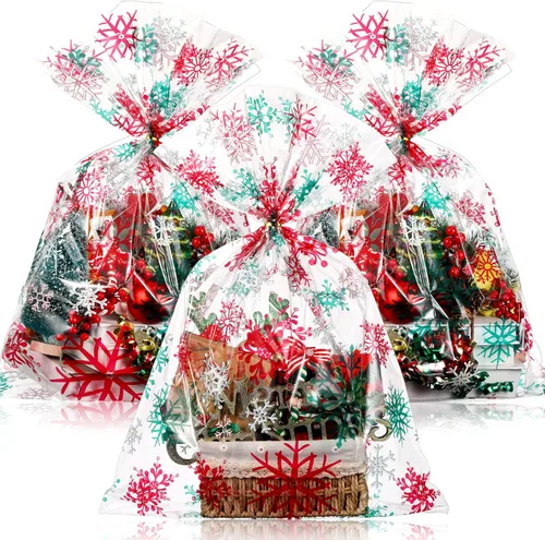 Miniatura 9 de Cholemy 30 bolsas grandes de regalo de celofán de Pascua a granel de 19.7 x 27.6 pulgadas, huevos de conejito de Pascua, pollitos, bolsas