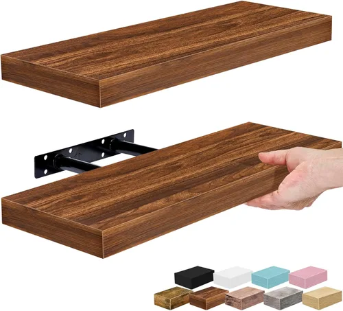 Miniatura 33 de Sorbus Estantes flotantes para pared, estante flotante de 16 pulgadas para cocina, dormitorio, sala de estar, baño, hogar y decoración de pared
