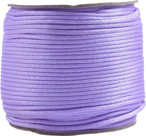 Miniatura 20 de KONMAY 80 Yardas 1.0mm Cordón Rattail de Nylon Satén Seda Trim Hilo para Cuentas para Nudos Chinos, Kumihimo, Trabajo con Cuentas, Macramé, 2-Azul