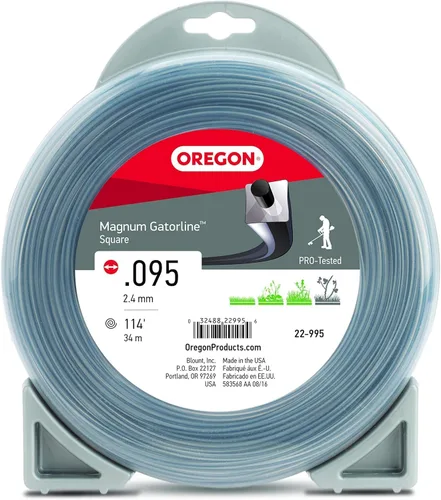 Miniatura 8 de Oregon Magnum Gatorline 095 - Línea de recortadora resistente, cuerda cuadrada profesional para desbrozadora de malezas a gas y eléctrica