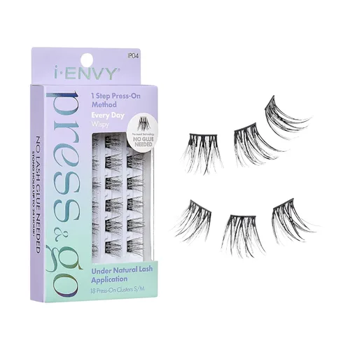 Miniatura 18 de i-ENVY - Pestañas autoadhesivas Press&Go, no necesitan pegamento, pestañas postizas de fácil aplicación, pestañas a presión de 1 paso, sin daños ni