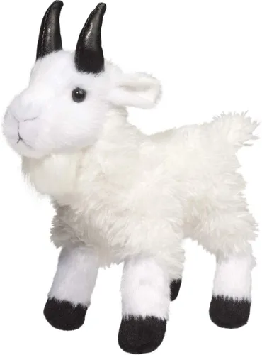 Douglas Maggie Mountain - Peluche de cabra de montaña, juguete suave de cabra de granja y vida silvestre de 7 pulgadas para niños y amantes de los
