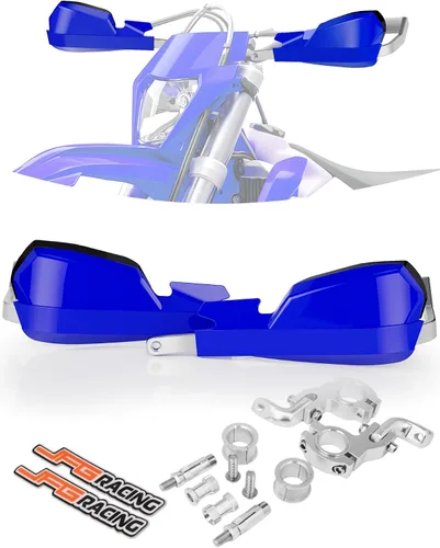 Miniatura 10 de JFG RACING Paramanos Universales para Motocicleta y Bicicleta de Tierra, Paramanos de Manillar de 7/8 Pulgadas 22mm y 1 1/8 Pulgadas 28mm para Rojo