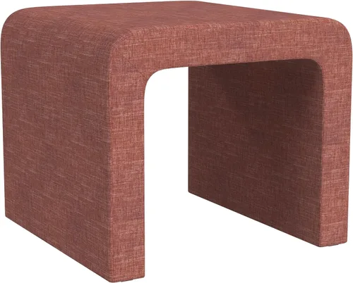 Miniatura 24 de Spatial Order Modern Channel - Otomana copetuda Decoración del hogar Spatial Order Otomana para sala de estar y dormitorio, piel sintética negra