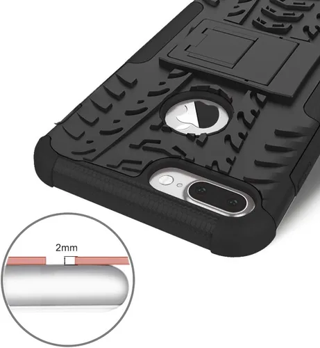 Miniatura 6 de Funda de teléfono para iPhone 7plus 8plus 7/8 Plus 5.5 con protector de pantalla de vidrio templado y soporte, accesorios híbridos duros
