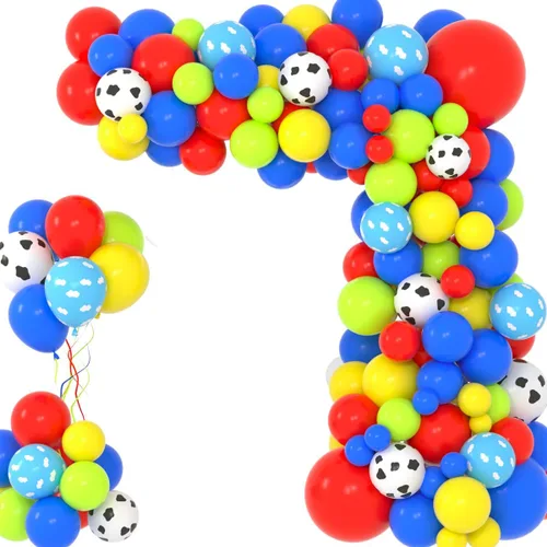 Miniatura 12 de Juego de globos de confeti azul rey, negro y plateado, arco de globos de confeti azul, negro y plateado para decoración de cumpleaños de bebé jefe