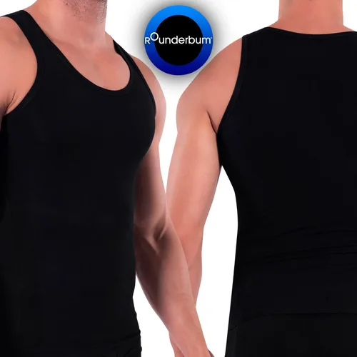 Miniatura 7 de Rounderbum Ropa interior para hombre Camiseta muscular acolchada para hombres Ropa interior Shapewear - Under Clothing Muscle Shirts para Hombre