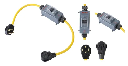 Miniatura 5 de ONETAK NEMA 14-30P a 6-50R 240V 30 Amp 4 clavijas macho enchufe a 50 amperios 3 clavijas hembra receptáculo generador soldador secador EV cargador