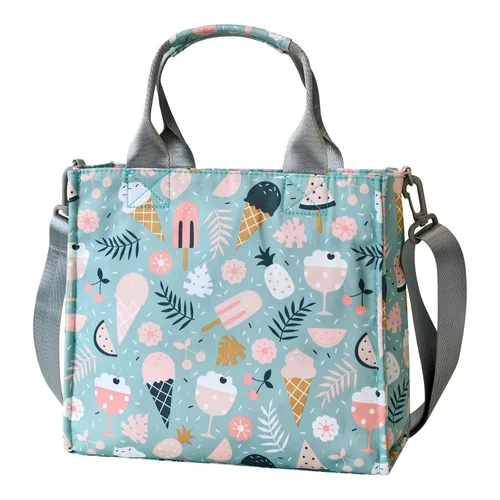 Miniatura 10 de Bolso pequeño impermeable para pañales, bolso de mano, bolso de viaje mini, bolso multifunción para bebé, bolso cruzado de mano (Elefante Azul)