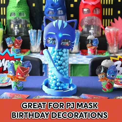 Miniatura 5 de PJ Masks - Juego de 15 anillos de piruleta para niños, para máscaras de pijama, suministros de fiesta de cumpleaños y máscara de pijama