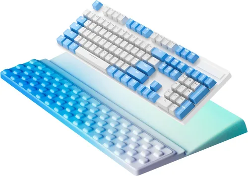Miniatura 18 de Ospelelf Reposamuñecas para teclado, cómodo soporte ergonómico para teclado para oficina y hogar Rosa