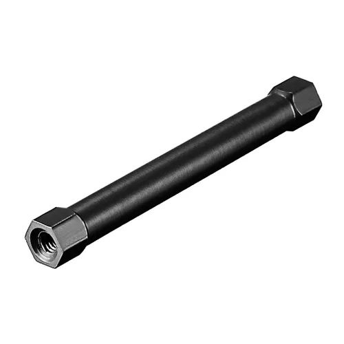 Miniatura 3 de uxcell Columna espaciadora de separación de aluminio hexagonal M3x55mm, para avión RC, FPV Quadcopter, CNC, negro, 5pcs