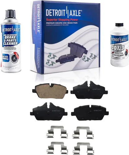 Miniatura 48 de Detroit Axle - Pastillas de freno de cerámica delanteras Reemplazo de pinza de freno derecha para Dodge Ram 1500 Dakota, Ram 1500 Classic - Juego
