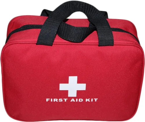 Miniatura 6 de Kit vacío de primeros auxilios de nailon, compacto, impermeable y ligero, bolsa de primeros auxilios con cremallera para emergencias en el hogar