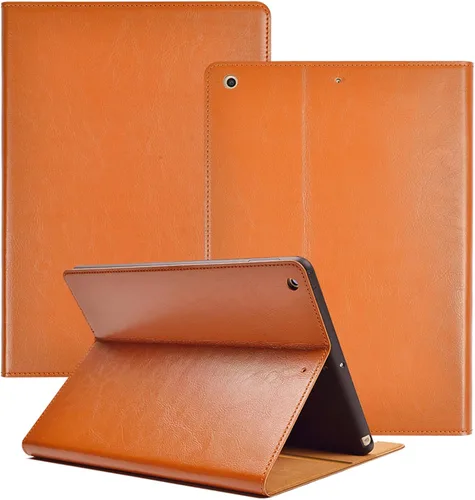 Miniatura 14 de Funda para iPad de 10.2 pulgadas, 9ª/8ª/7ª generación 2021/2020/2019, piel auténtica, función de encendido y apagado automático. Negro clásico
