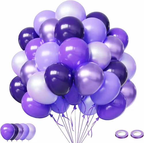 Miniatura 14 de Globos rojos y negros, 57 globos rojos de 12 pulgadas, globos negros para bodas, Año Nuevo, graduación, decoración de fiesta de cumpleaños