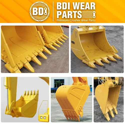 Miniatura 4 de Paquete de 3 dientes de cubo 6737325 con clavijas flexibles 6737326, dientes de cubo compatibles con estilo Bobcat para minicargadora