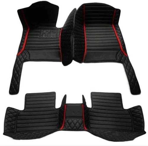 Miniatura 10 de Tapetes de automóvil personalizados para el 99% de modelos de vehículos, cuero, tapicería completa, color beige, rojo, rosa, azul, púrpura