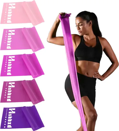 Miniatura 11 de Bandas de resistencia para entrenamiento, bandas de terapia física, bandas elásticas sin látex y bandas de ejercicio para estiramiento, adecuadas
