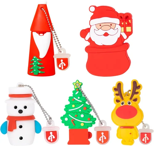 Miniatura 14 de BorlterClamp - Memoria USB de 16 GB, paquete de 5 unidades con bonito patrón de instrumentos musicales, regalo de unidad USB para estudiantes