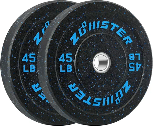 Miniatura 11 de Placa de Parachoques Olímpica Placa de Peso con Alto Rebote Placa de Peso con Inserción de Acero para Entrenamiento de Fuerza y Levantamiento