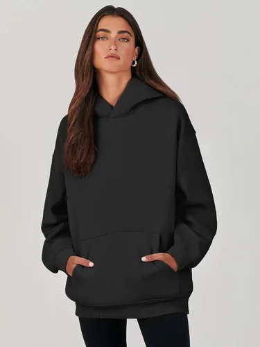 Miniatura 2 de ANRABESS Womens Oversized Hoodies Fleece Sweatshirts Long Sleeve Hooded Pullover Winter Clothes with Pocket