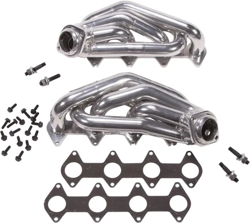 Miniatura 2 de BBK 16120 - Cabezales de escape de alto rendimiento templados de 1-5/8 pulgadas para Ford Mustang GT - acabado en cerámica pulida plateada