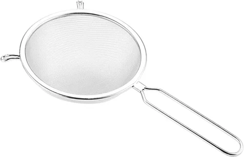 Miniatura 10 de Cuchara para servir alimentos, coladores finos de cocina, tamiz de harina, tamiz para hornear, colador de malla, colador de té, cuchara para freír