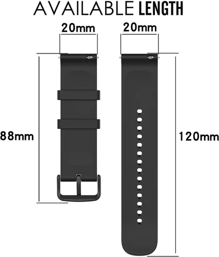 Miniatura 4 de QGHXO Banda para Amazfit Bip 3/Bip 3 Pro/Bip U Pro/Bip S lite/Bip/Bip Lite/Bip S/Bip U, banda de silicona suave de repuesto para Amazfit GTS 4/GTS 4