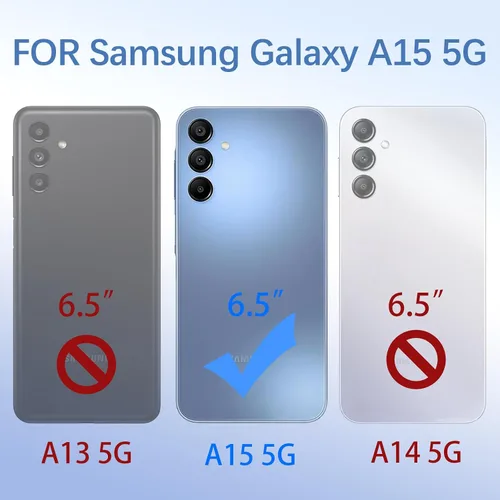 Miniatura 2 de Funda para Samsung Galaxy A15 0.18 oz, Gabb Phone 4 Pro para mujeres y niñas, con purpurina de cristal suave TPU transparente de lujo, bonita funda