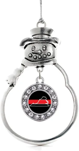 Miniatura 166 de Inspired Silver - Roller Queen - Adorno de Navidad plateado - Adorno circular para árbol de Navidad con circonita cúbica - Decoración colgante