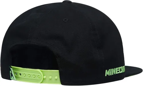 Miniatura 4 de Minecraft Boys Creeper Face Hat - Black and Green Youth Snap Back Hat