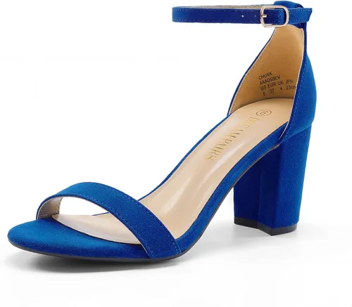 Miniatura 25 de DREAM PAIRS - Sandalias de tacón grueso y bajo para mujer