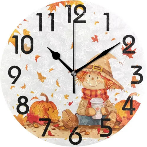 Miniatura 26 de Pretty Sping Flowers Birdhouse Family Birds Reloj de pared redondo, 10 pulgadas, analógico, silencioso, sin tictac, para el hogar, cocina, sala