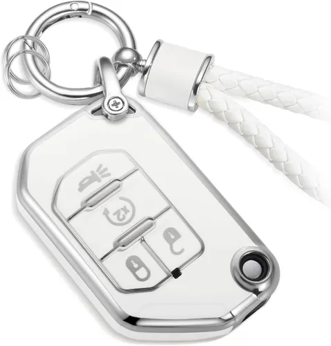Miniatura 55 de para Cadillac - Funda para llavero con cuerda trenzada metálica, funda suave mejorada para 2020 en adelante CT4 CT5 CT6 XTS XT4 XT5 ATS, etc.